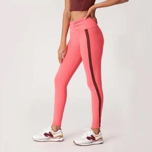 New Balance Bandier Tight Leggings Small Pink High Rise Sustainable Vibrant NWT